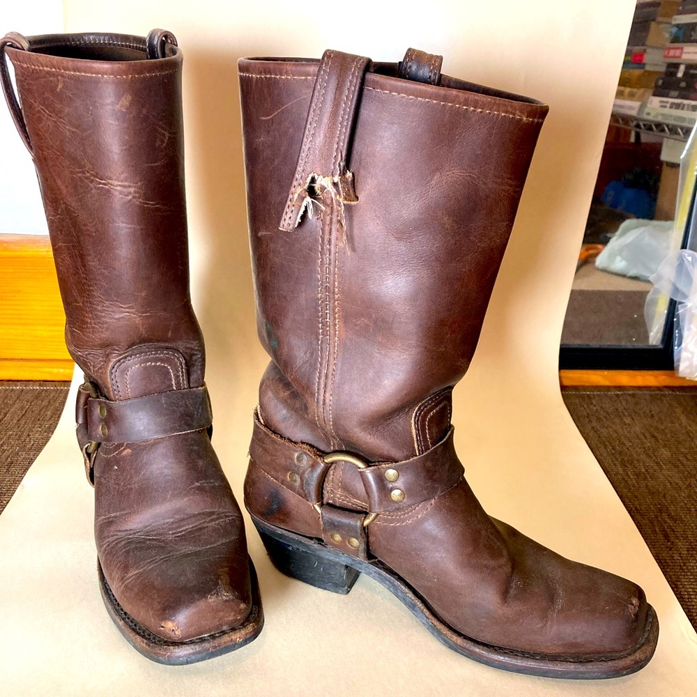 Frye harness boots